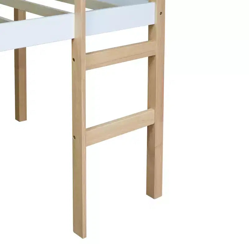 Lit mezzanine en caoutchouc MAYEERTY avec échelle de sécurité multicolore
