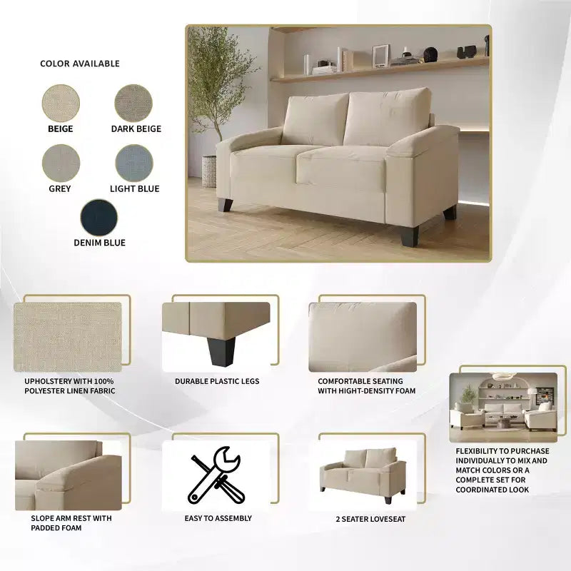 Causeuse en lin ChaletPosh