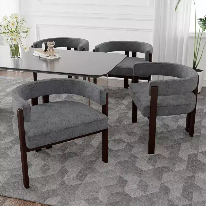 MAYEERTY Table de bar carrée minimaliste de 80 cm, Plateau en MDF aspect bois foncé avec piétement robuste et repose-pieds en métal, Table de bistrot compacte pour 2 à 4 personnes