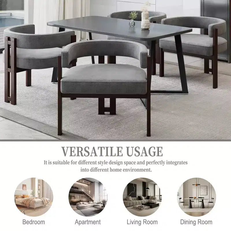 MAYEERTY Table de bar carrée minimaliste de 80 cm, Plateau en MDF aspect bois foncé avec piétement robuste et repose-pieds en métal, Table de bistrot compacte pour 2 à 4 personnes