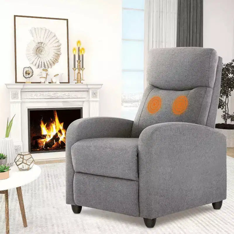Fauteuil d'appoint MAYEERTY - Fauteuil pivotant à 360° en chenille avec coussin lombaire