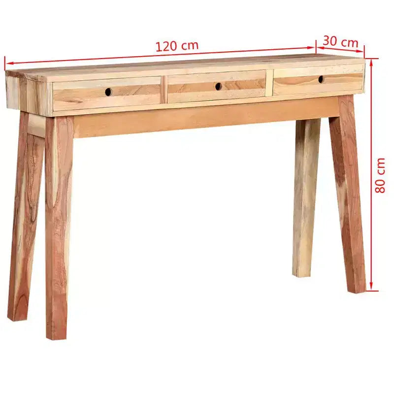 Console en bois de récupération massif