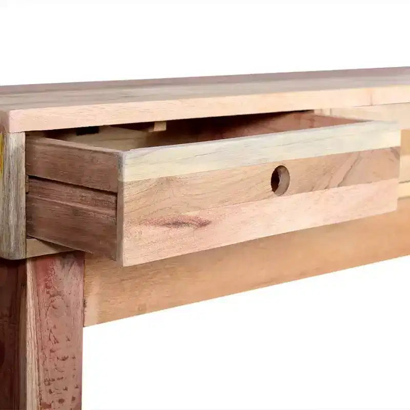 Console en bois de récupération massif