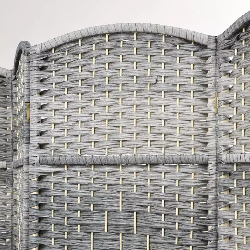 Paravent pliable à 4 panneaux de 1,8 m de haut, écran d'intimité, cloison autoportante en bois pour bureau à domicile