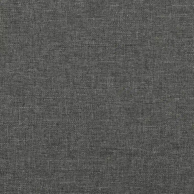 Cadre de lit en tissu gris foncé (100 % polyester), contreplaqué, bois d'ingénierie