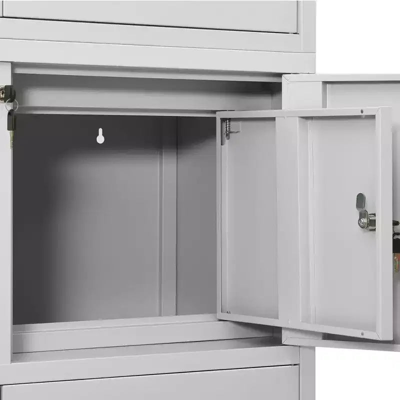 Meuble de rangement pour salon en acier avec étagères