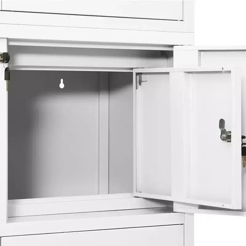 Meuble de rangement pour salon en acier avec étagères