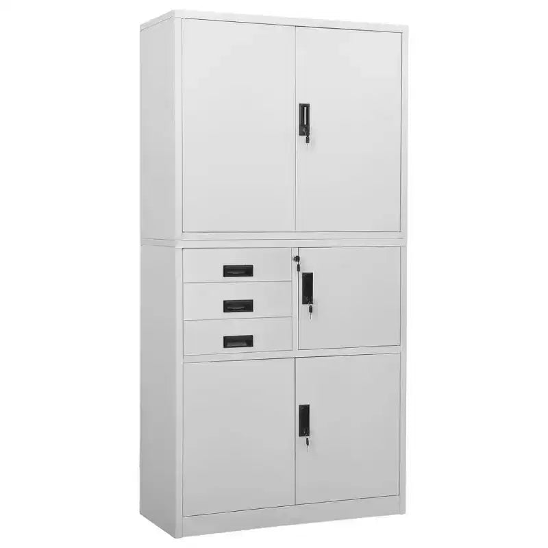 Meuble de rangement pour salon en acier avec étagères
