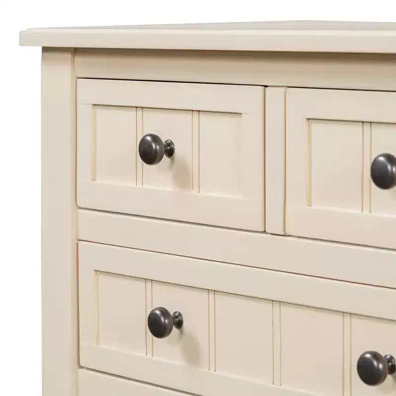 Petite console rétro avec tiroirs et étagère inférieure, table d'entrée rustique en bois avec rangement, table d'appoint étroite en bois pour entrée