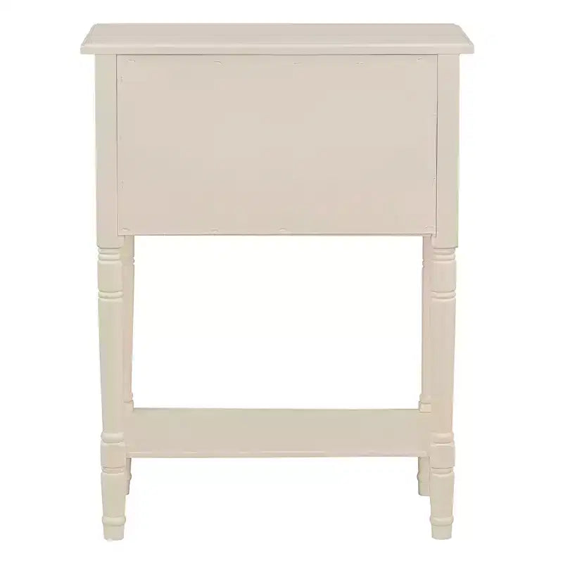 Petite console rétro avec tiroirs et étagère inférieure, table d'entrée rustique en bois avec rangement, table d'appoint étroite en bois pour entrée