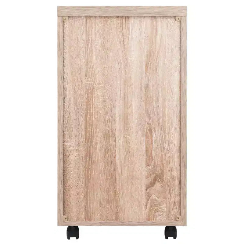 Bureau modulaire Kenner avec 2 tiroirs et 3 étagères en bois recyclé