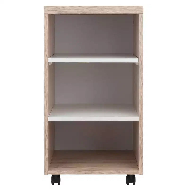 Bureau modulaire Kenner avec 2 tiroirs et 3 étagères en bois recyclé