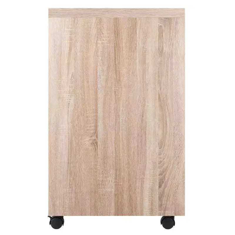 Bureau modulaire Kenner avec 2 tiroirs et 3 étagères en bois recyclé
