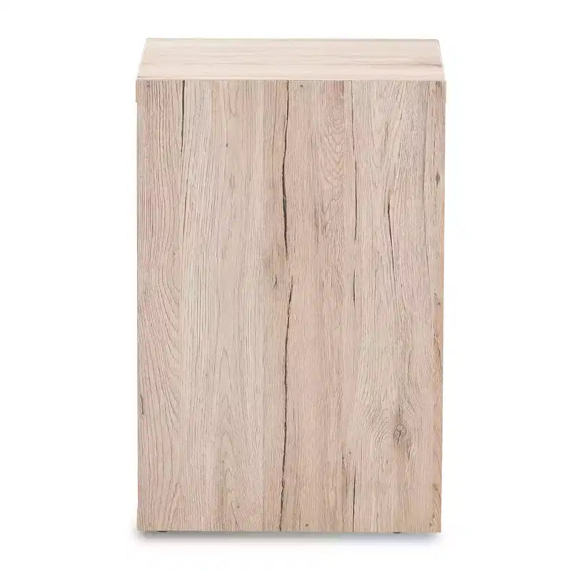 Table de chevet bicolore Pandora moderne et contemporaine à 2 tiroirs gris foncé, table de chevet avec rangement, bois MDF
