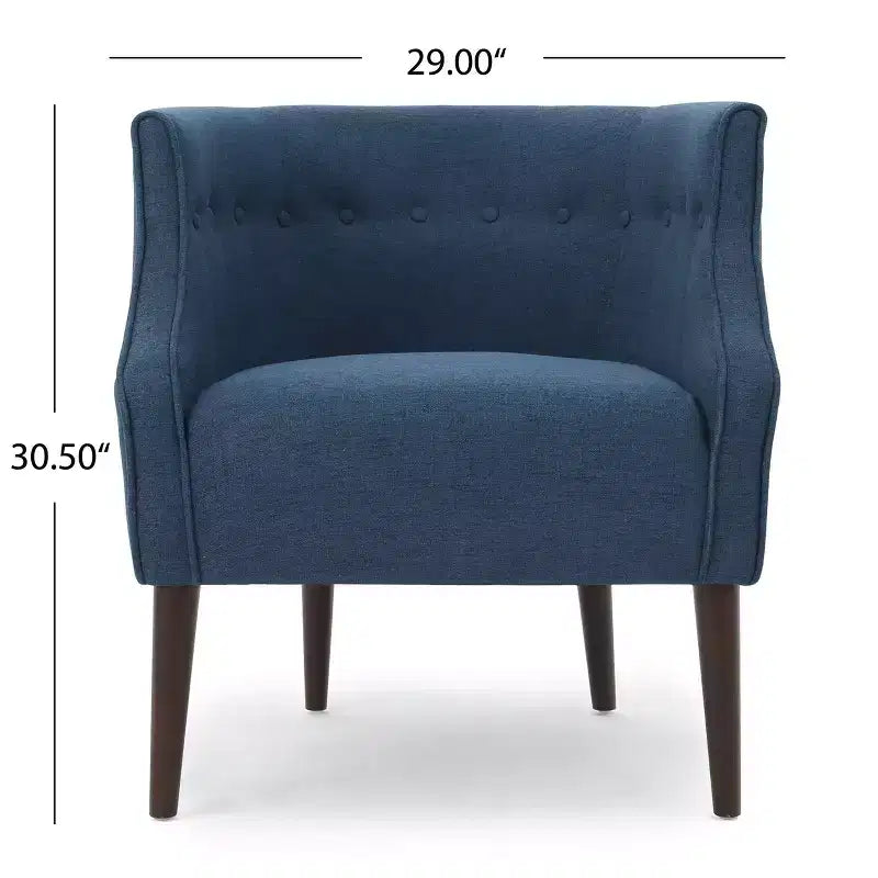 Fauteuil club rembourré Brandi