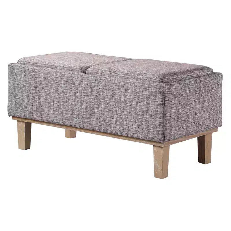 Banc de rangement pieds en bois