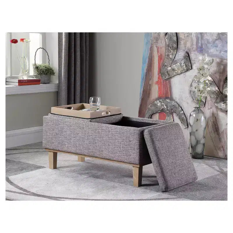 Banc de rangement pieds en bois