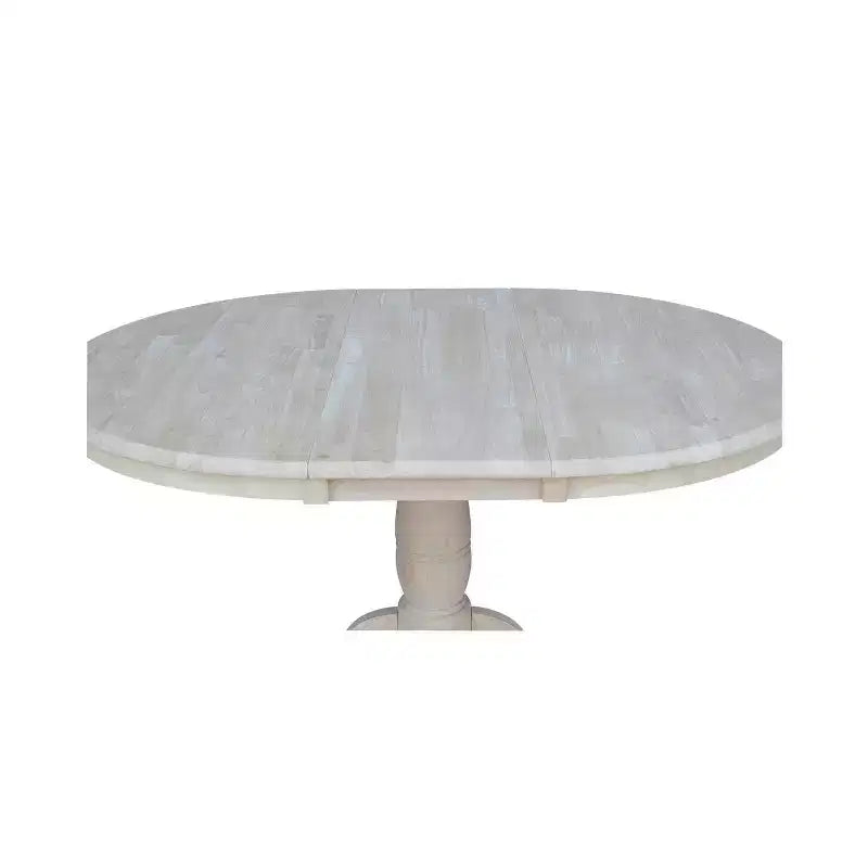 Table à manger à piédestal avec dessus rond et 12 abattants de 36 po