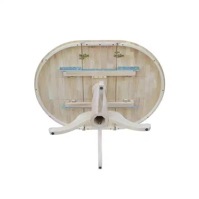 Table à manger à piédestal avec dessus rond et 12 abattants de 36 po