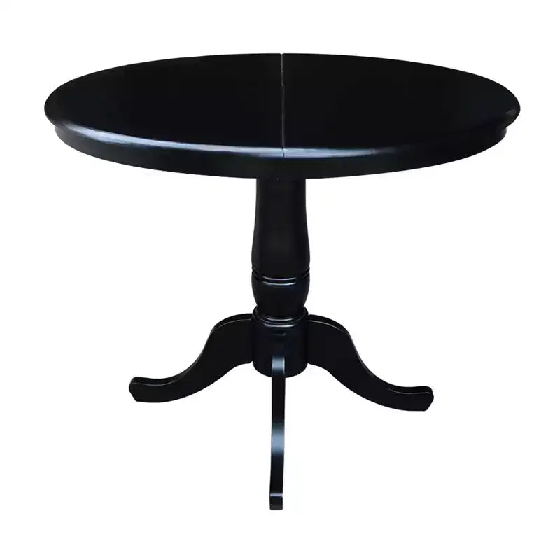 Table à manger à piédestal avec dessus rond et 12 abattants de 36 po