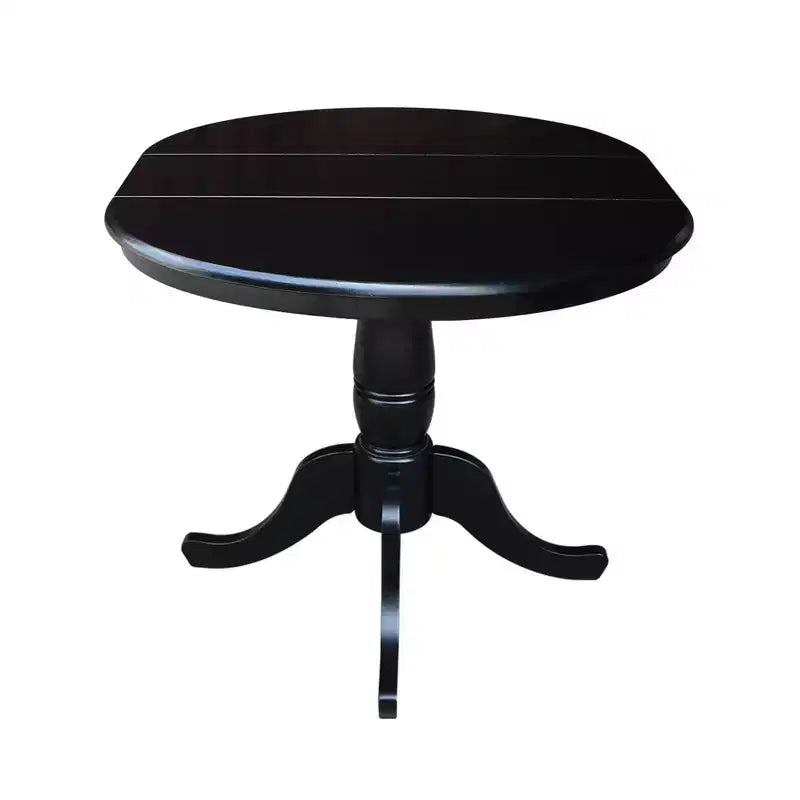 Table à manger à piédestal avec dessus rond et 12 abattants de 36 po