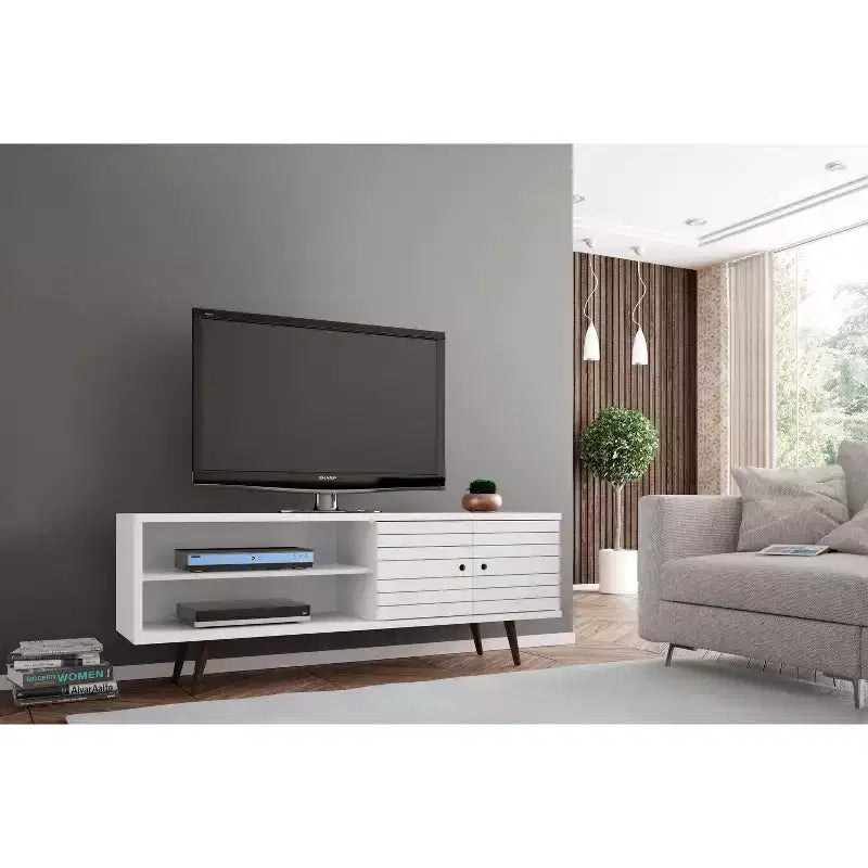 Meuble TV Liberty 2 étagères et 2 portes pour téléviseurs jusqu'à 60 pouces